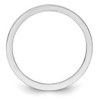 Flat Stackable Band in 14K White Gold, 1.2mm