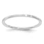 14K White Gold 1.2mm Flat Satin Stackable Band Size 10