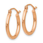 Polished Tube Hoop Earrings in 14K Yellow Gold
