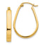 10K Polished Hinged Hoop Earrings