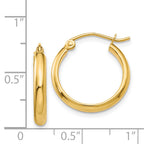 14k Polished Hoop Earring