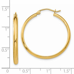 14k Polished Hoop Earring