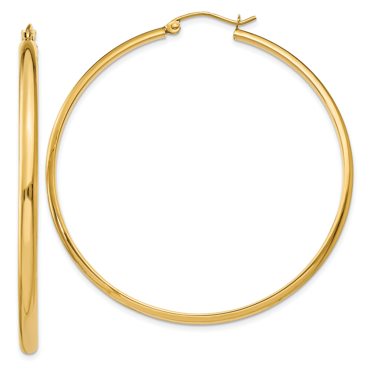 14k Polished Hoop Earring