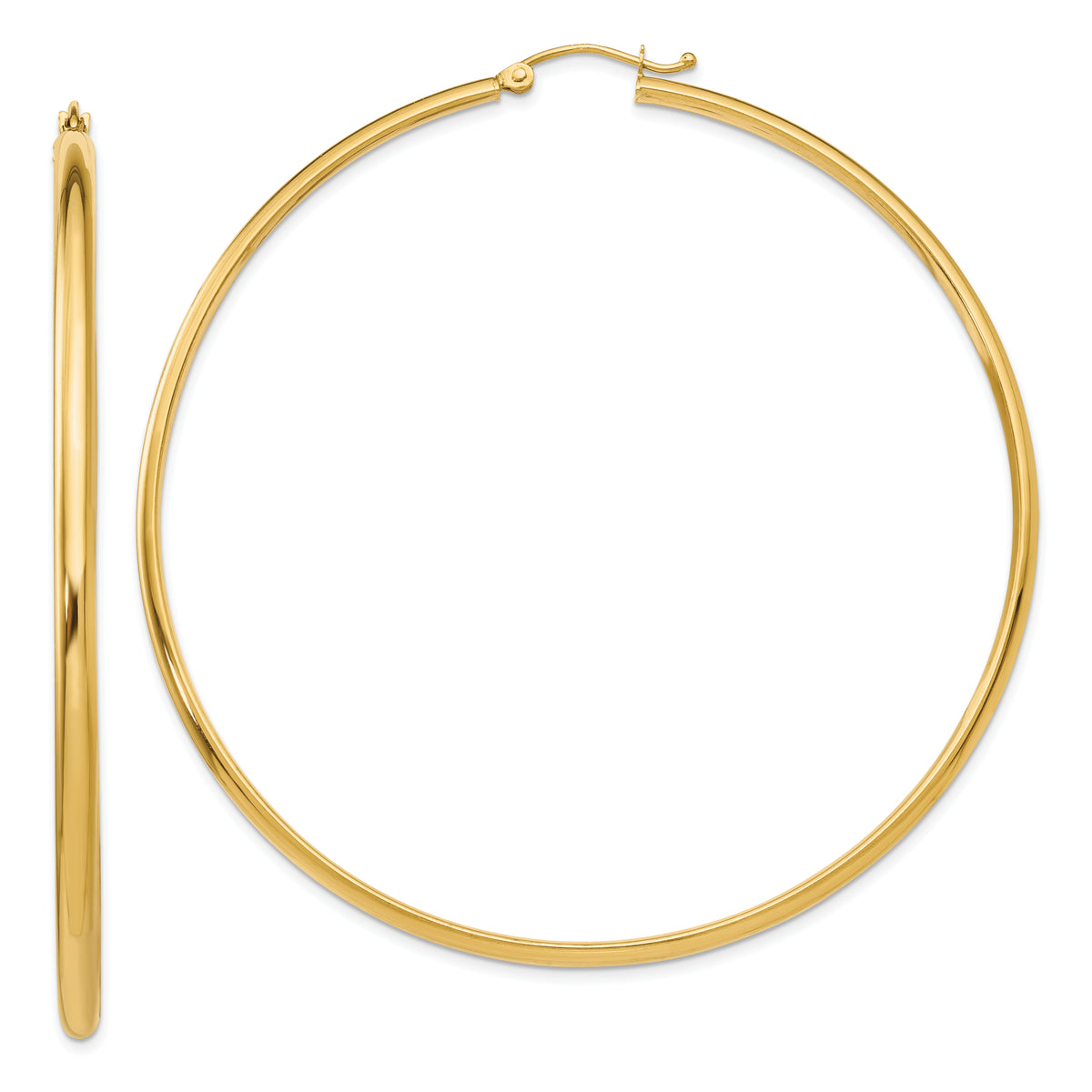 14k Polished Hoop Earring
