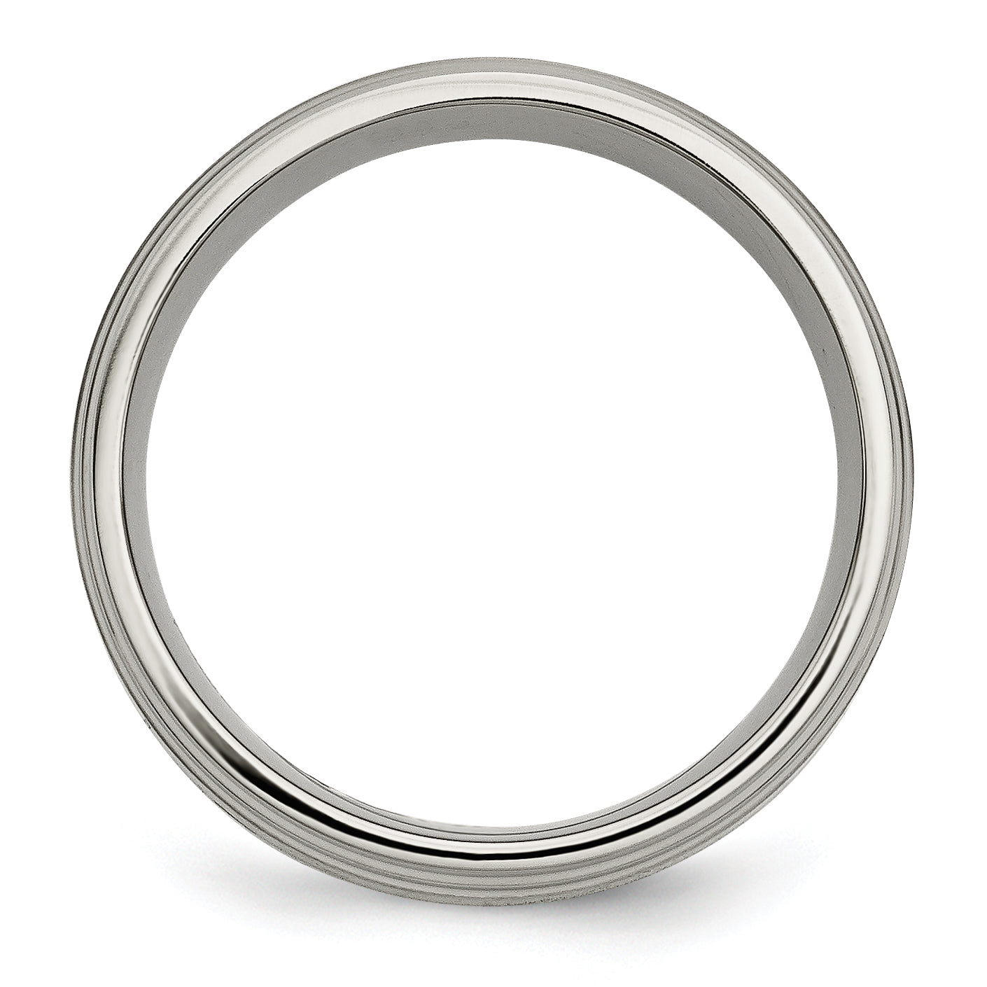 Inlay Wedding Band in Titanium & 14K Gold, 8mm Secondary image