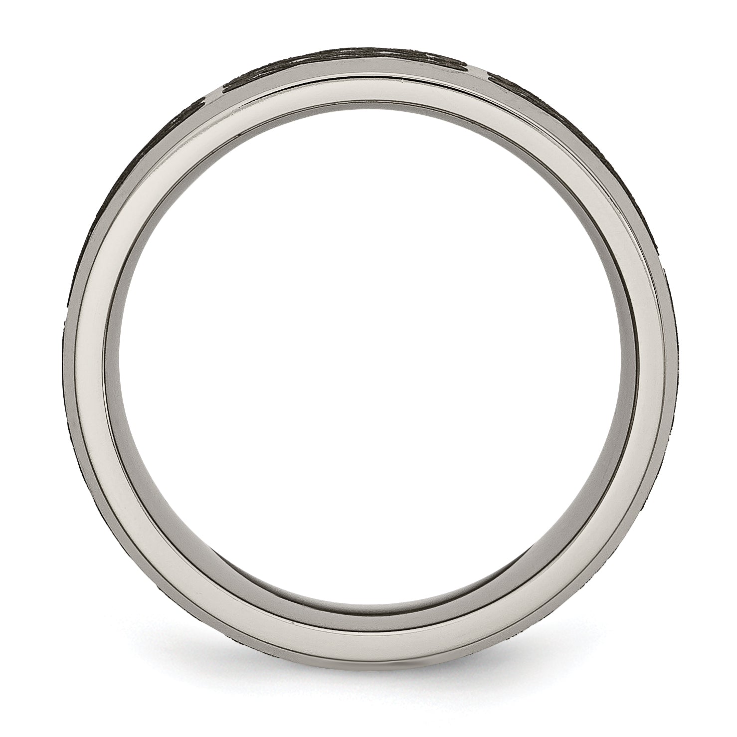 Sophia Jewelers Titanium Unisex Celtic Laser Design 8mm Beveled Wedding Band Secondary image