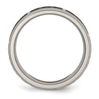 Sophia Jewelers Titanium Unisex Celtic Laser Design 8mm Beveled Wedding Band