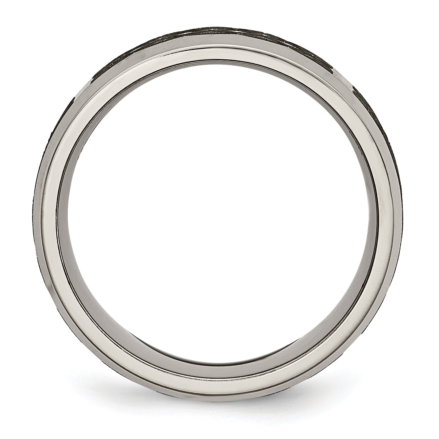 Titanium Celtic Laser Design 8mm Unisex Polished Wedding Band Secondary image