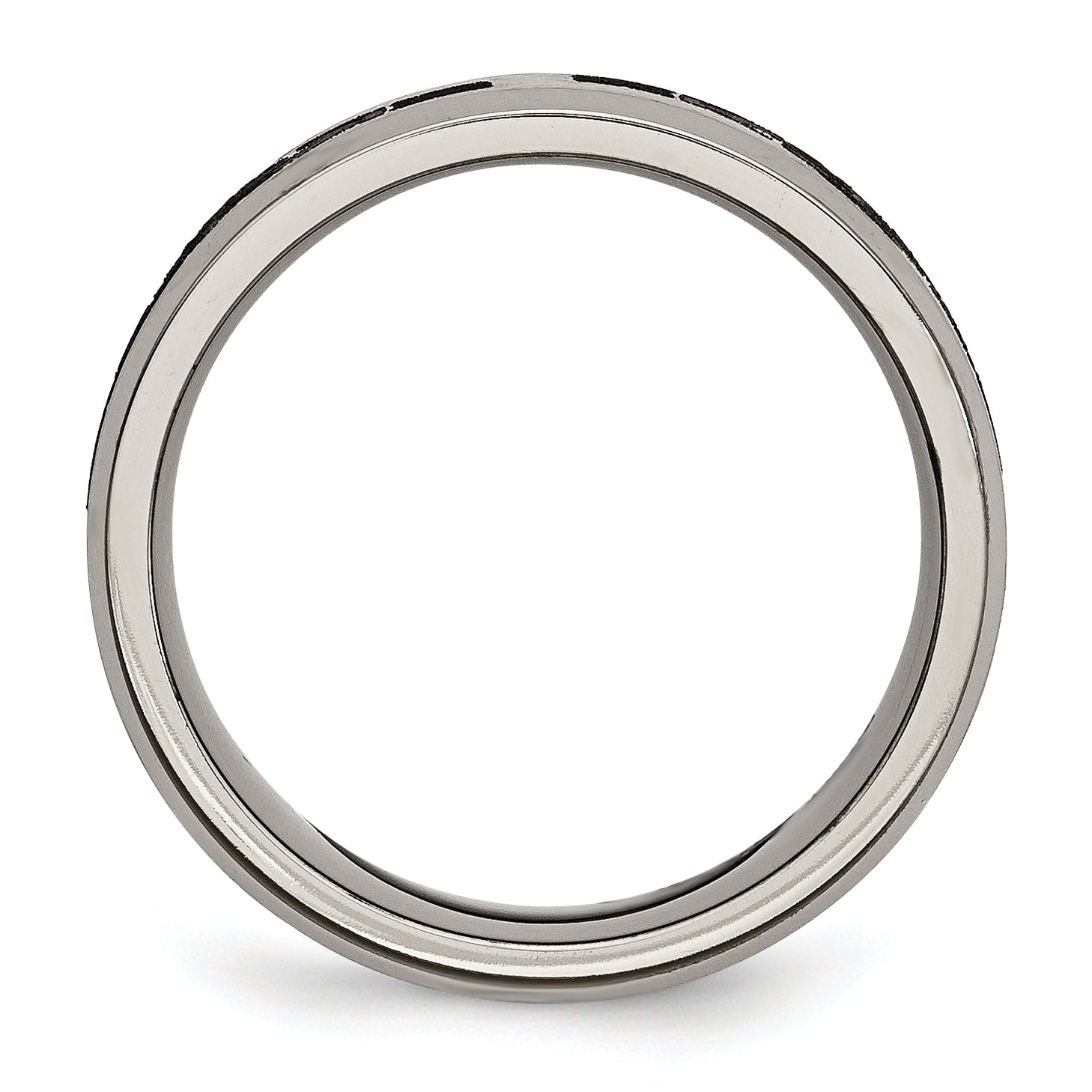 Titanium Claddagh Wedding Band with Laser Design Engravable 8mm Secondary image