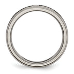 Titanium Claddagh Wedding Band with Laser Design Engravable 8mm