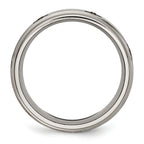 Sophia Jewelers Titanium Unisex Wedding Band with Laser Design