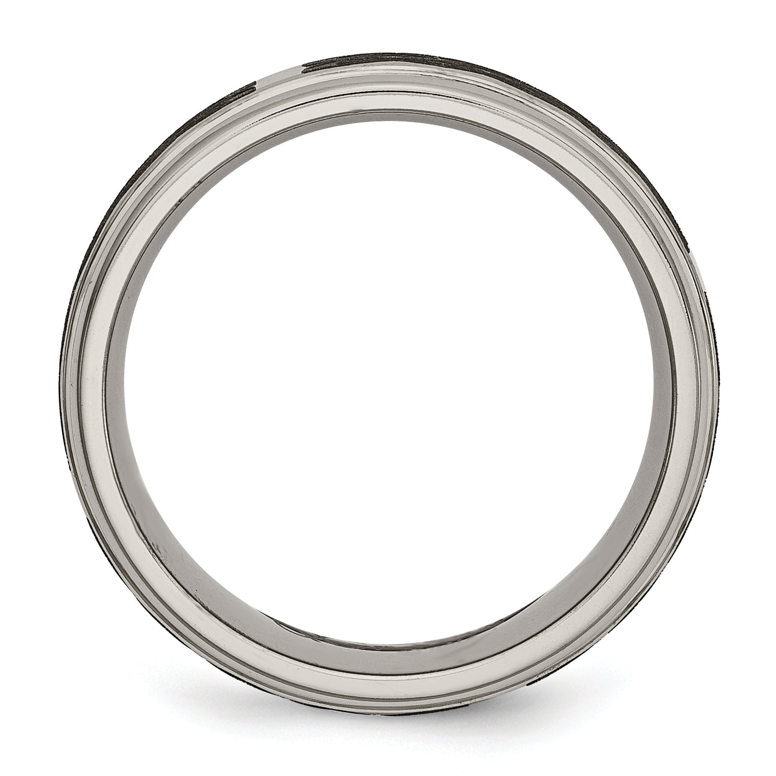 Titanium Unisex Celtic Wedding Band with Polished Laser Design Secondary image