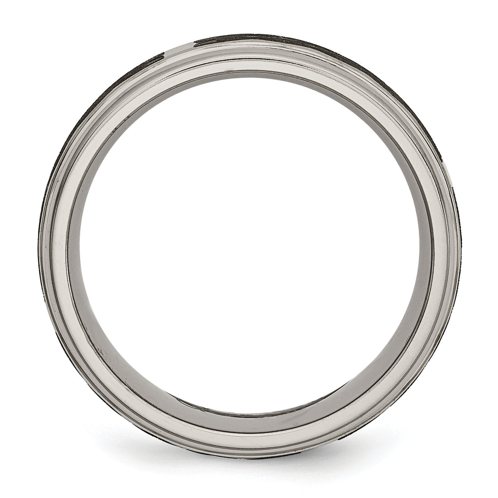 Titanium Unisex Celtic Wedding Band with Polished Laser Design