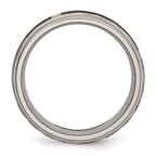 Titanium Unisex Celtic Wedding Band with Polished Laser Design
