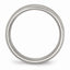 Chisel Titanium Satin and Brushed 8mm Beveled Edge Band