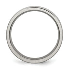 Comfort-Fit Wedding Band in Titanium, 5mm Polished