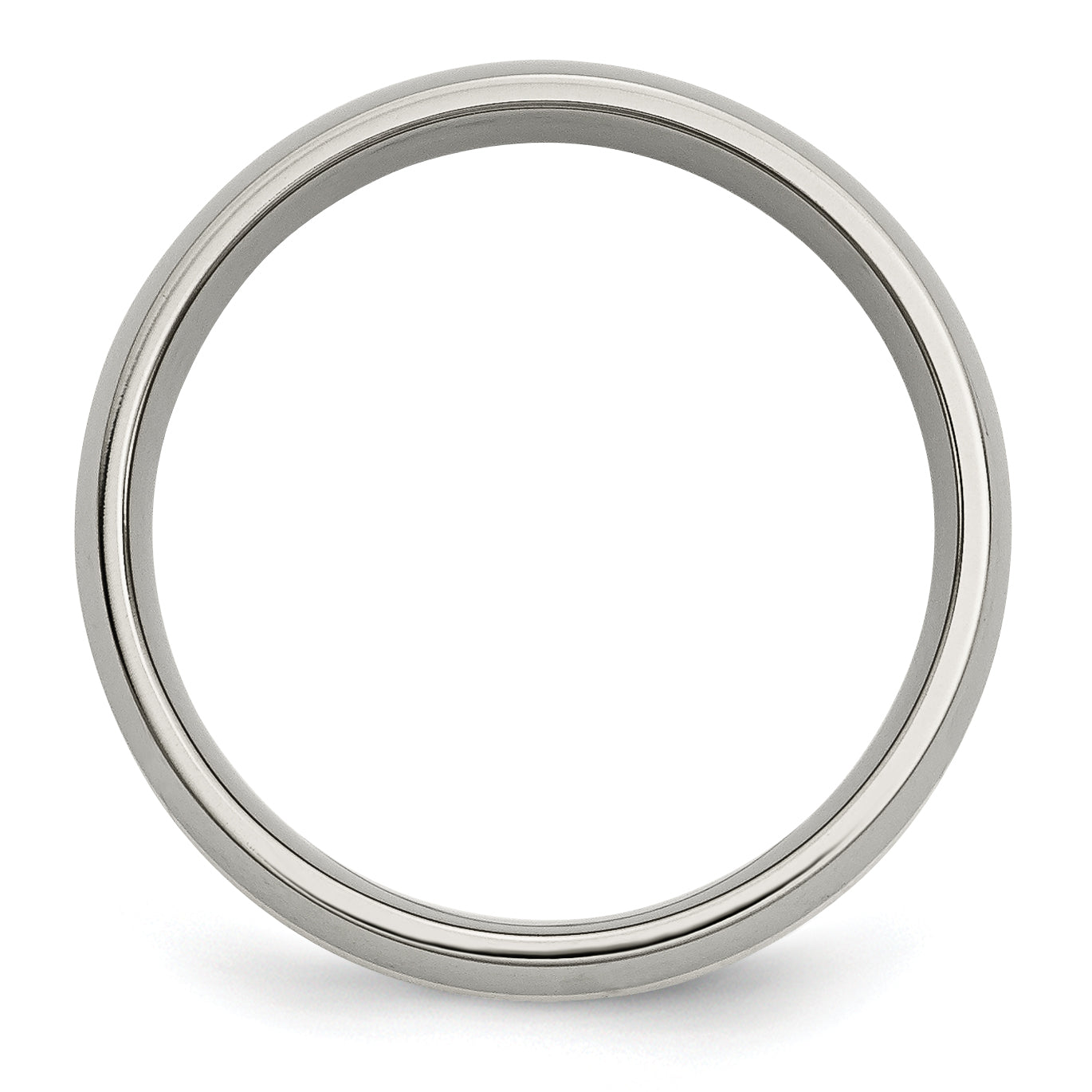 Inlay Wedding Band in Titanium & 14K Gold, 6mm Secondary image