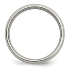 Inlay Wedding Band in Titanium & 14K Gold, 6mm