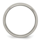 Titanium Wedding Band with Gold Tone Grooved Elegance