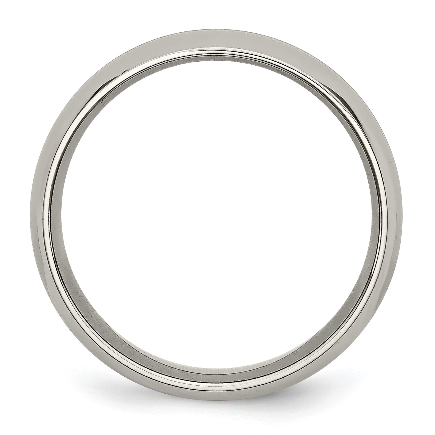 Titanium Wedding Band with Gold Tone Grooved Elegance