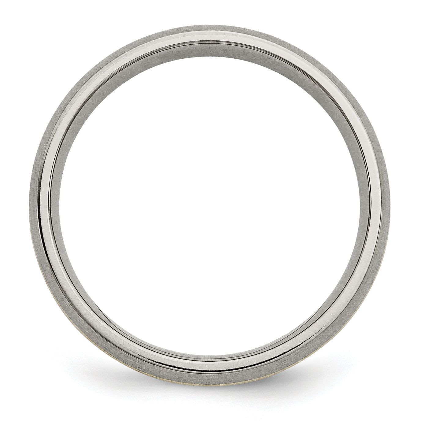 Sophia Jewelers Titanium 14K Gold Inlay Unisex Wedding Band Secondary image