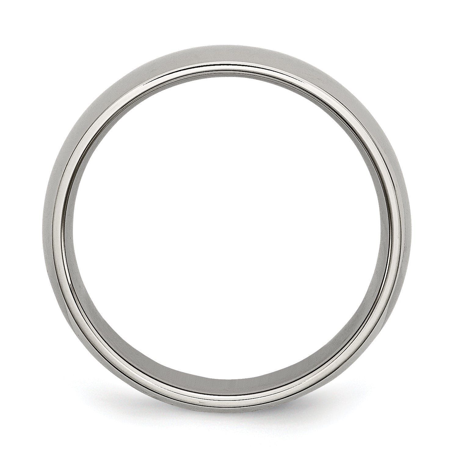 Titanium Polished Unisex 6mm Wedding Band Engravable Comfort Fit Secondary image