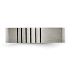 Grooved Brushed Wedding Band in Titanium, 6mm