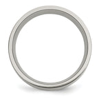 Inlay Wedding Band in Titanium & 14K Gold, 8mm