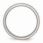 Chisel Titanium Polished 4mm Half Round Band