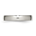 Comfort-Fit Half Round Wedding Band in Titanium, 4mm