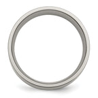 Inlay Wedding Band in Titanium & 14K Gold, 8mm