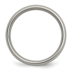 Inlay Wedding Band in Titanium & 14K Gold, 5mm