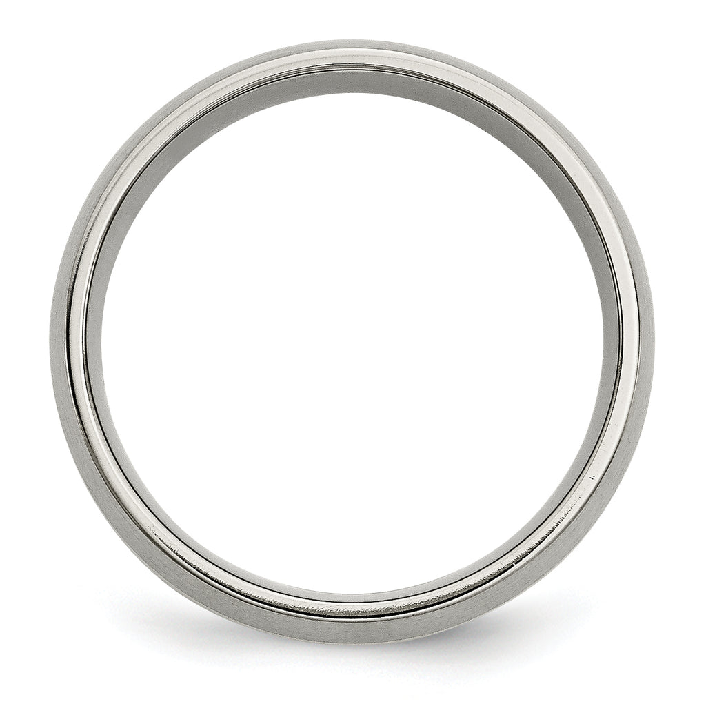 Inlay Wedding Band in Titanium & 14K Gold, 8mm