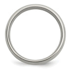 Inlay Wedding Band in Titanium & 14K Gold, 8mm