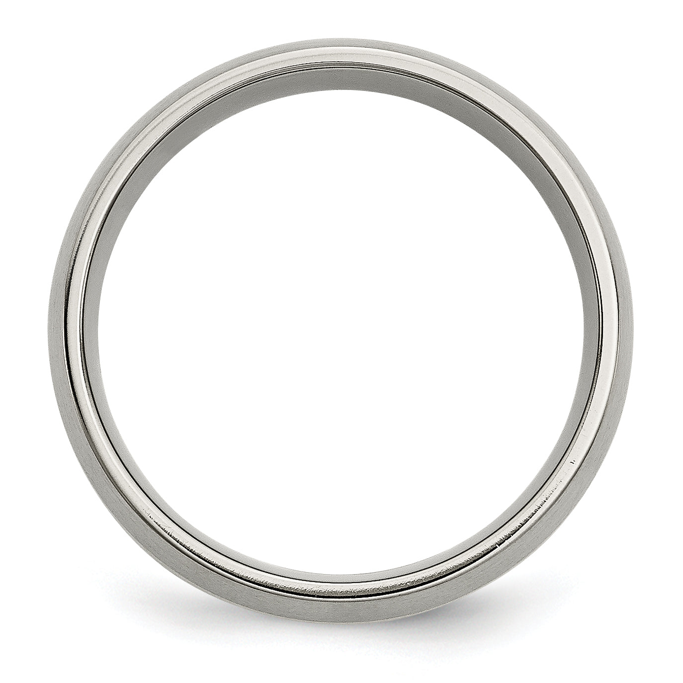 Inlay Wedding Band in Titanium & 14K Gold, 8mm