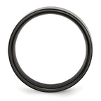 Black IP-Plated Wedding Band in Titanium, 8mm
