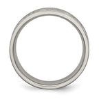 Fancy Design Wedding Band in Titanium, 7mm
