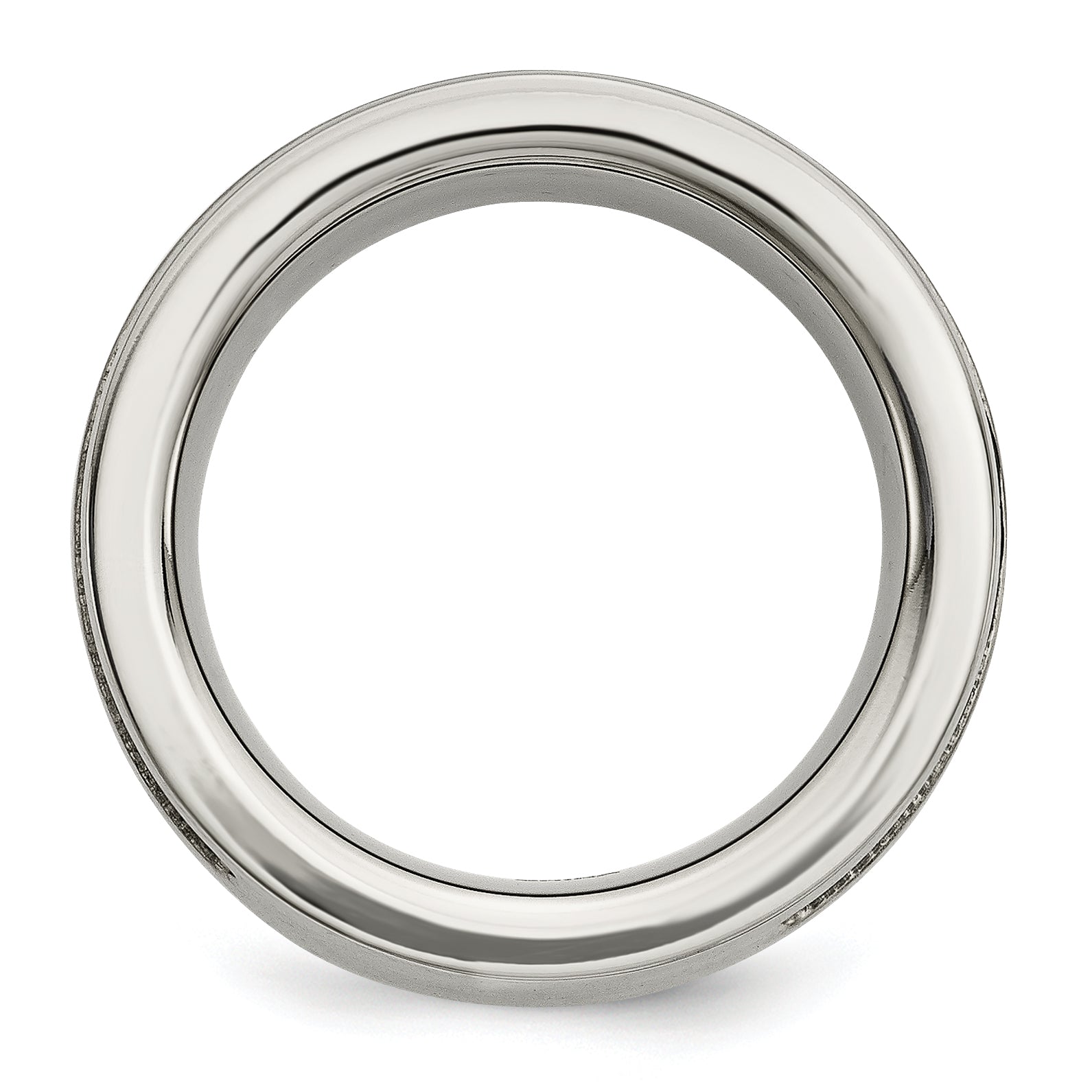 Titanium Wedding Band with Black IP-Plating and Diamonds Secondary image