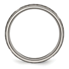 Titanium Celtic Design 8mm Unisex Engravable Wedding Band