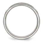 Titanium Unisex Wedding Band with Laser Design Engravable