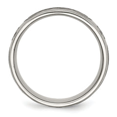 Titanium Unisex Wedding Band with Laser Design Engravable