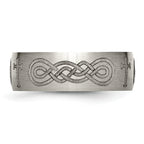 Titanium Unisex Wedding Band with Laser Design Engravable