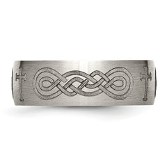 Titanium Unisex Wedding Band with Laser Design Engravable