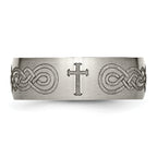 Titanium Unisex Wedding Band with Laser Design Engravable