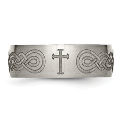 Titanium Unisex Wedding Band with Laser Design Engravable