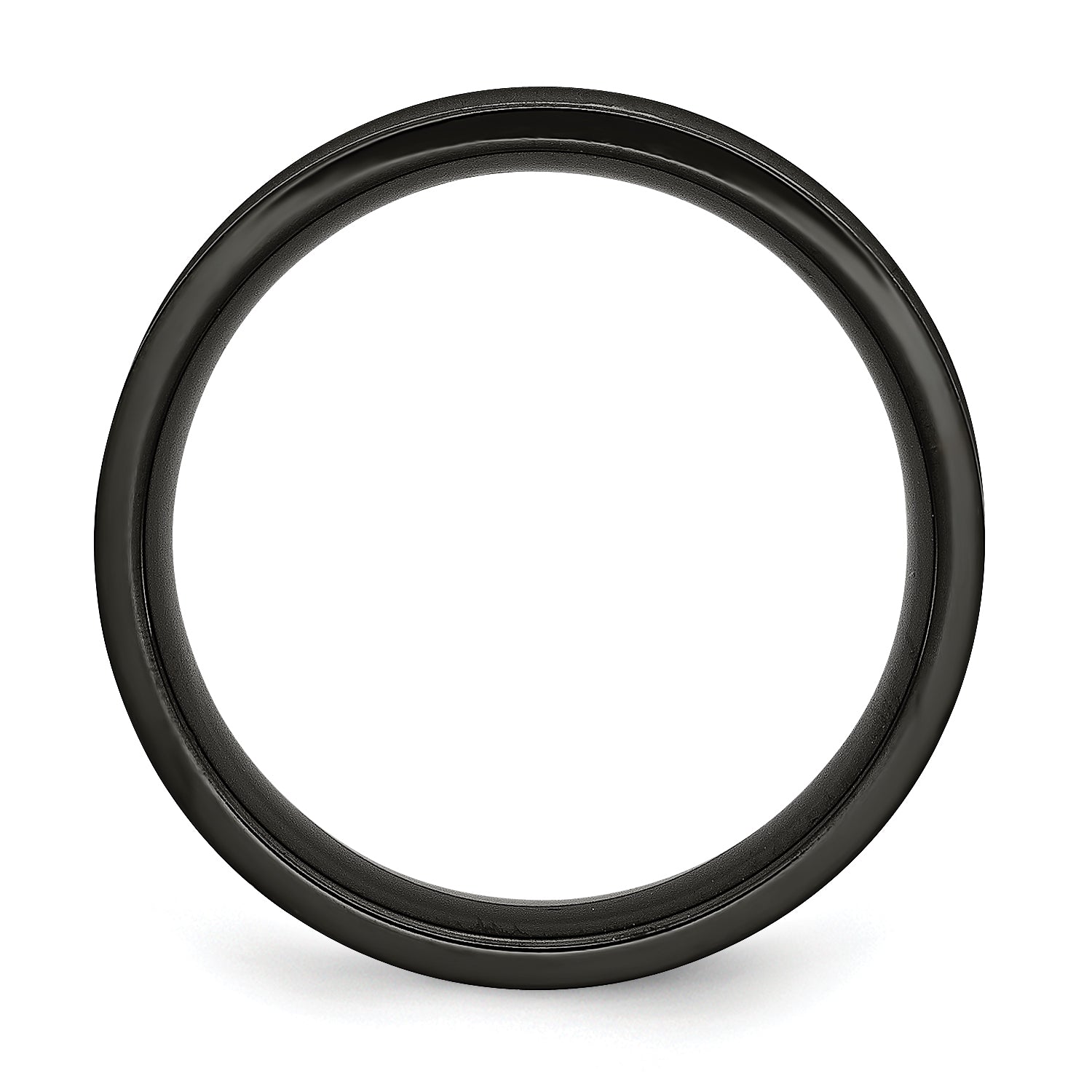 Cross Black IP-Plated Wedding Band in Titanium, 6mm