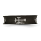 Cross Black IP-Plated Wedding Band in Titanium, 6mm
