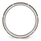 Titanium Polished Celtic Laser Design Unisex Wedding Band 8mm Engravable