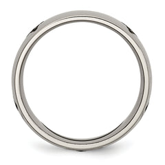 Titanium Unisex Masonic Wedding Band with Polished Laser Design
