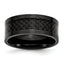 Titanium Polished Black IP-plated with Carbon Fiber Inlay 9mm Band